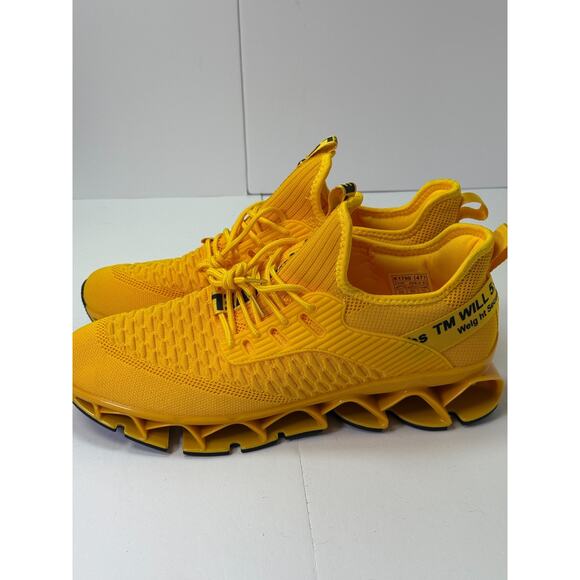 Men\'s Yellow Chunky Sneakers Size 47 Blade Sole Running Weight Lifting main image 8